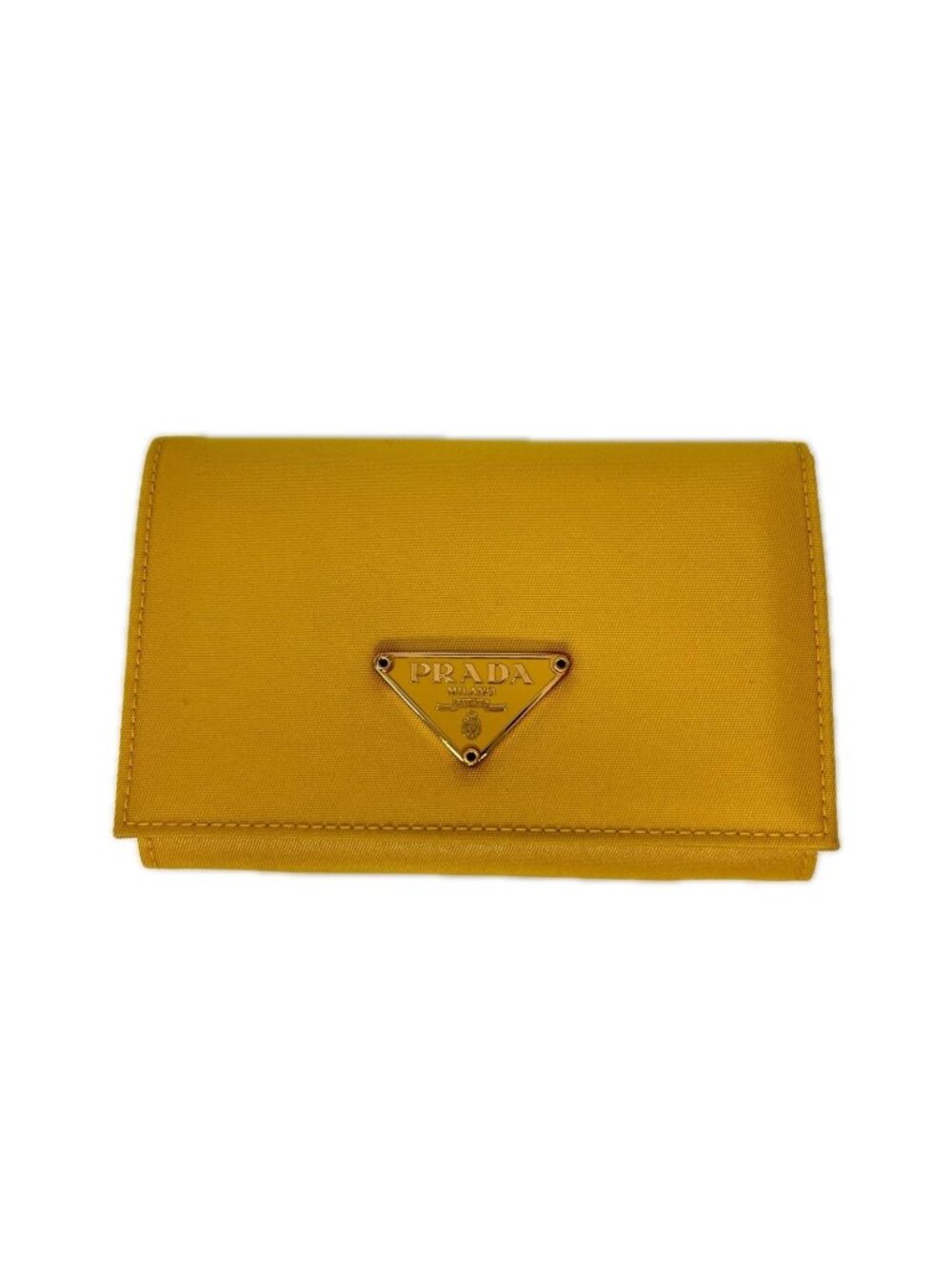 Prada Card Case Business Yellow